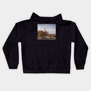 Vintage Dutch Landscape 1623 Kids Hoodie